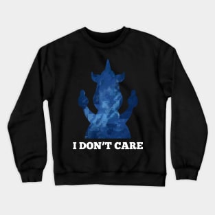 I Dont Care Middle Finger Crewneck Sweatshirt